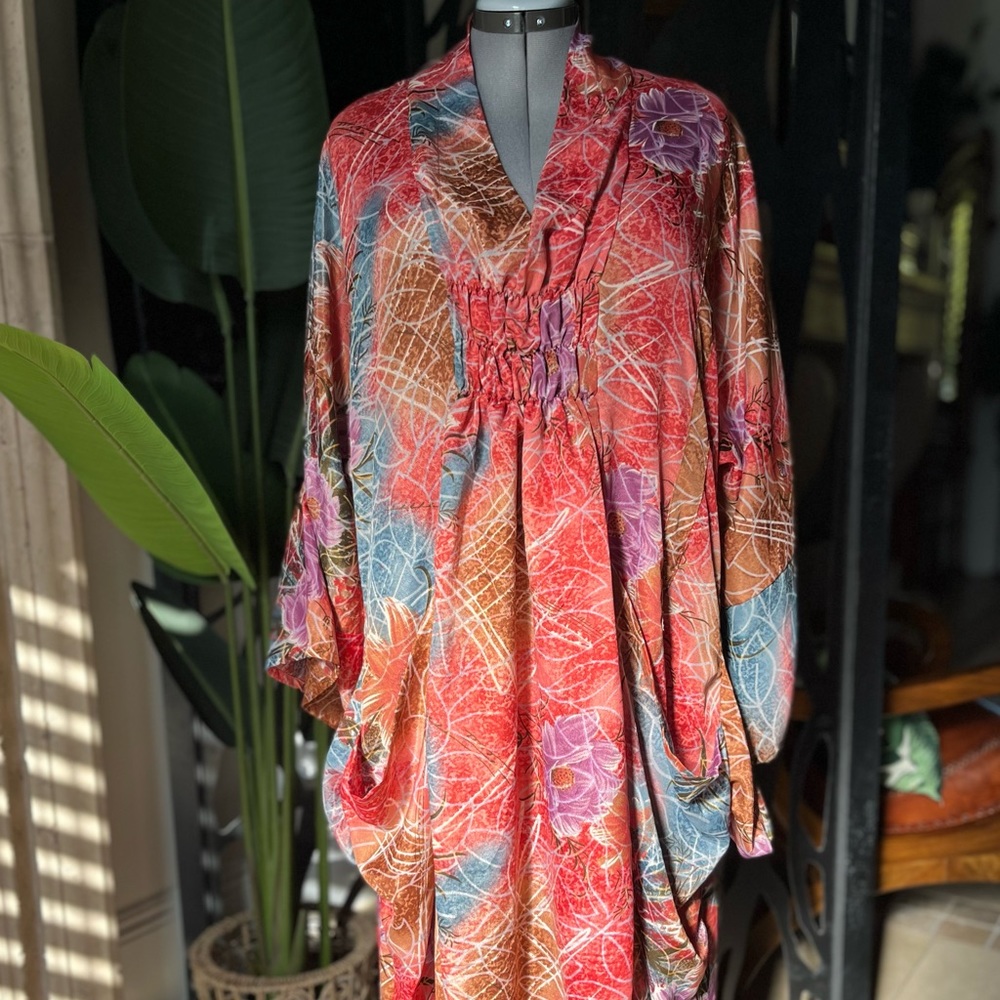 Silk Rouched Dress